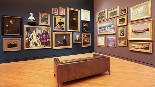 an art gallery