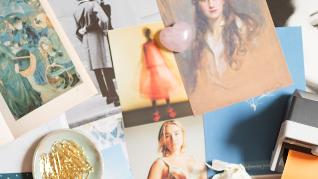 collage of art pieces and photos